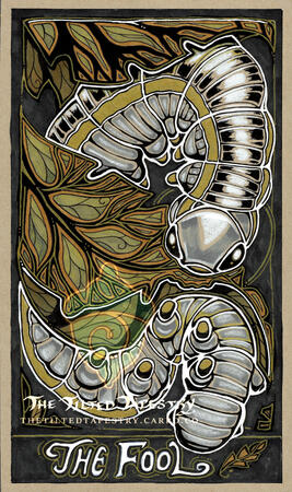 "The Fool" 9" x 12" Ink & Alcohol Markers on Paper