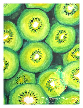 "Lime Slices" " 5" x 7" Watercolor on Paper