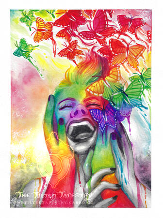 "Love of Mine" 9" x 12" Watercolor on Paper